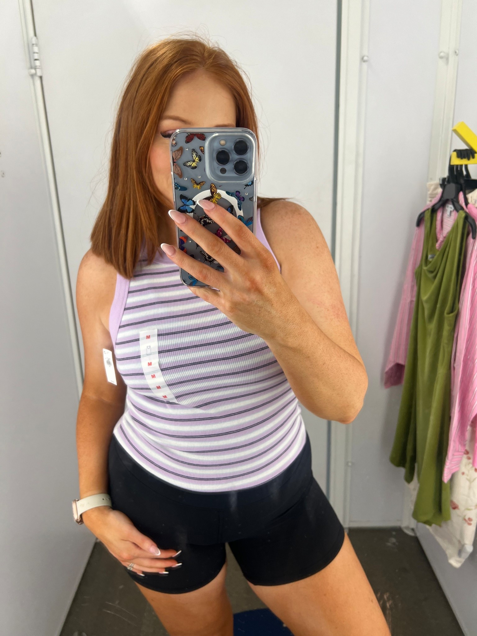 New stripe tank from Old navy! This is a perfect aerie dupe for half the price 🙌