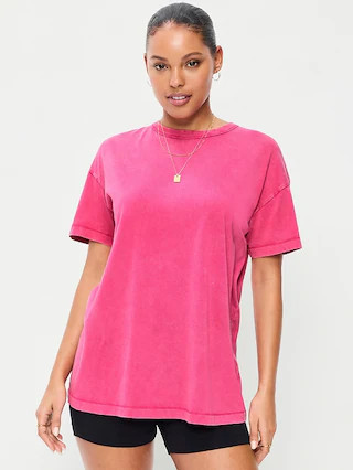 Oversized EveryWear Tunic T-Shirt | Old Navy (US)