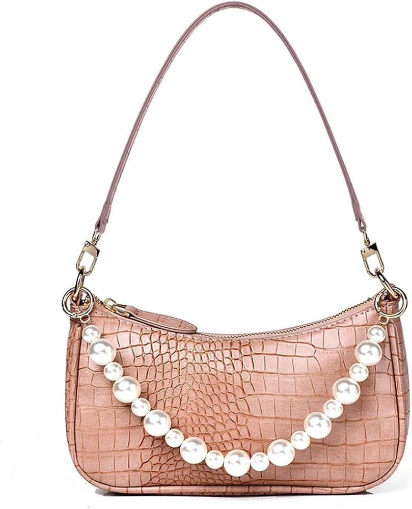 DOREAMALOE Retro Classic Clutch Shoulder Tote HandBag with Zipper Closure for Women | Amazon (US)
