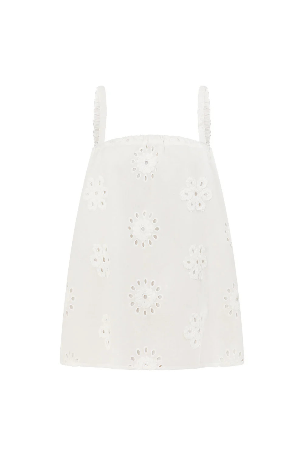 White Broderie Backless Odette Top | Sabo Skirt US