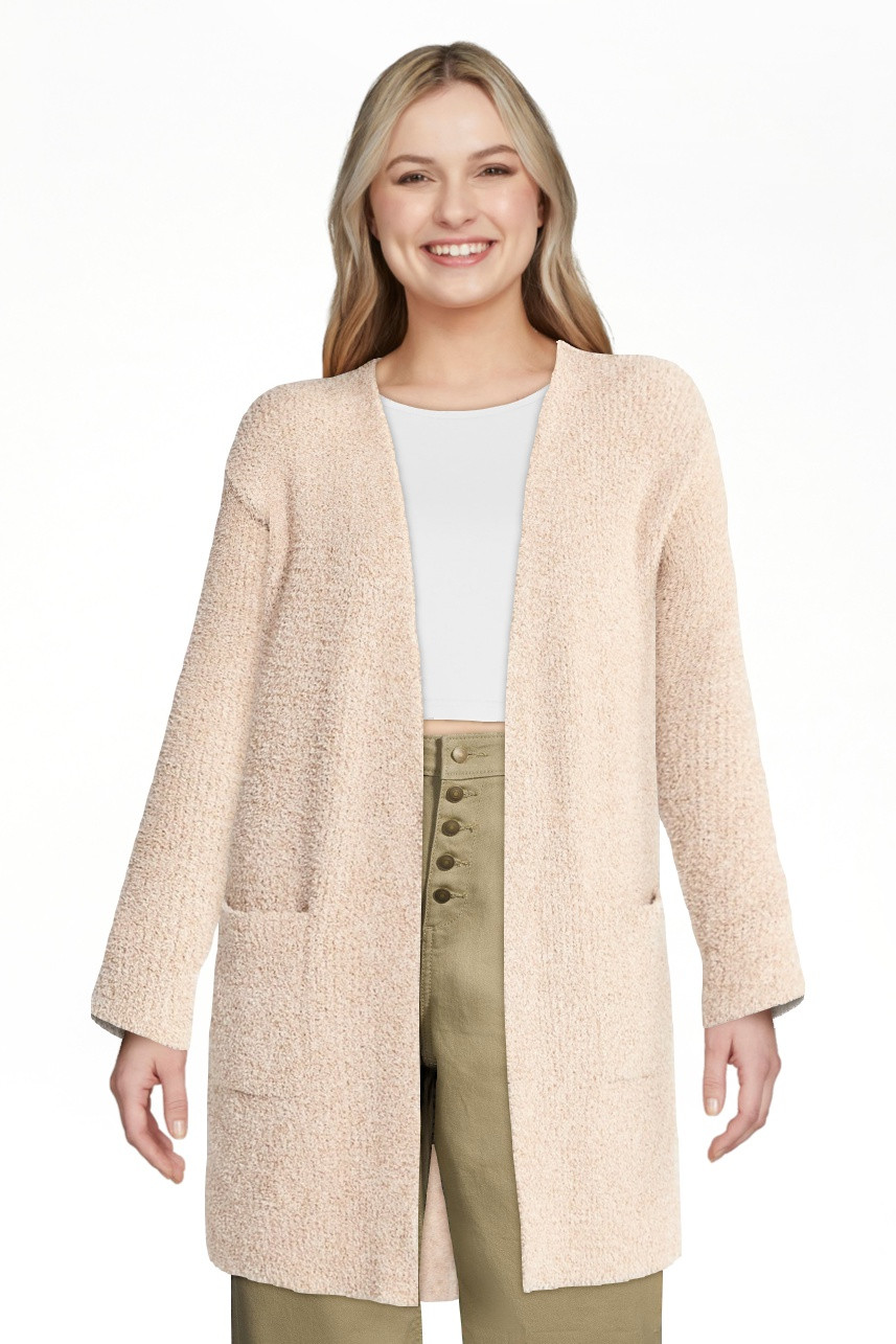 Time and Tru Women’s and Women’s Plus Super Soft Longline Cardigan Sweater, Lightweight, Size... | Walmart (US)