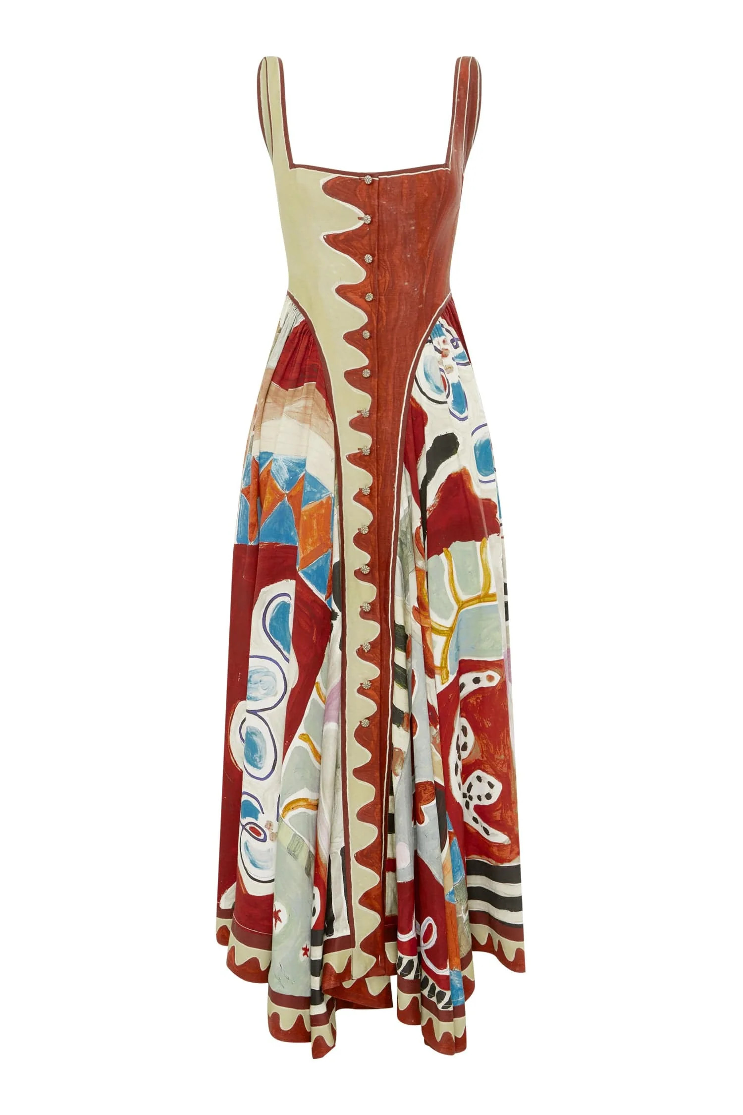 MICHELLE SQUARE NECK MIDI DRESS | Alemais (AU, US, UK)