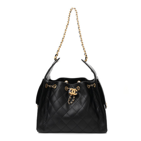 Caviar Quilted Small Chanel 25 Handbag Black | FASHIONPHILE (US)