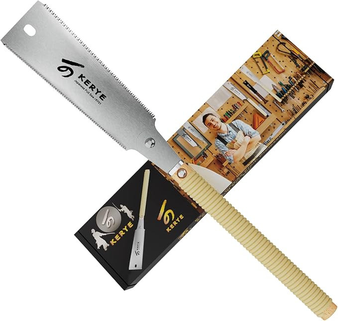 KERYE Japanese Pull Saw 9.5 Inch, Hand Saw with Double Edges of 10/17 TPI and Replaceable Blade, ... | Amazon (US)