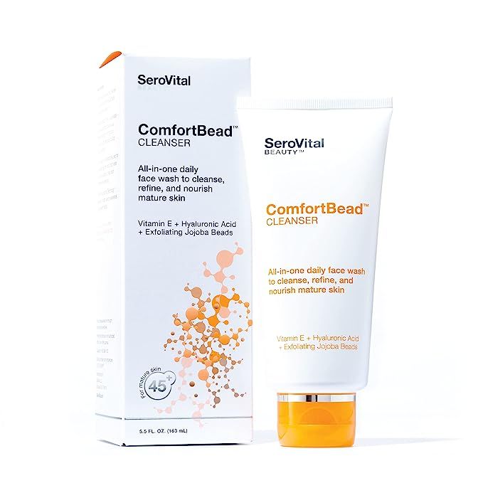 Amazon.com: SeroVital Beauty™ ComfortBead™ Cleanser, Face Scrubs for Women, Gentle Exfoliatin... | Amazon (US)