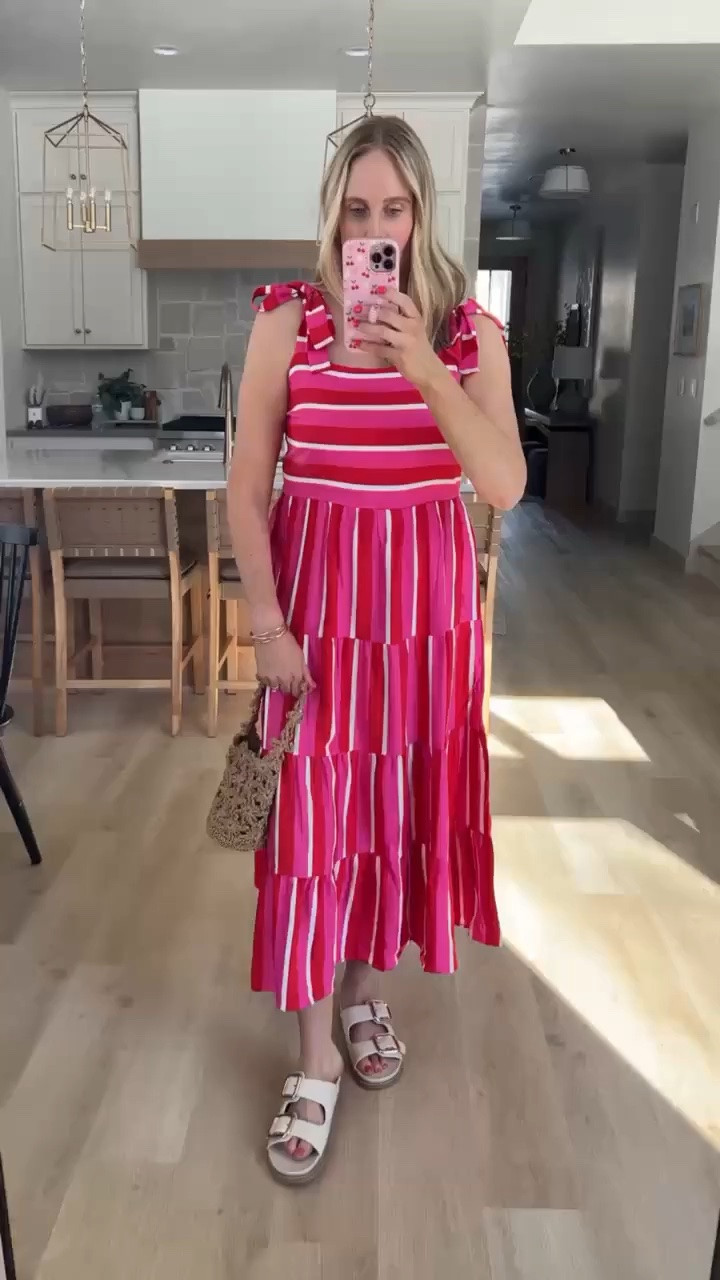 Absolutely loving this dress that is currently on sale through Amazon! It’s the comfiest dress & it comes it pockets. The straps are adjustable which I love!! ❤️ 

Summer fashion - Dress - Stripped dress - Style tips - Trendy fashion - Mom looks - Vacation looks - Maxi dress - Resort wear  #LTKStyleTip