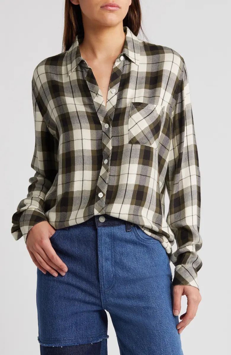 Rails Hunter Plaid Herringbone Button-Up Shirt | Nordstrom | Nordstrom