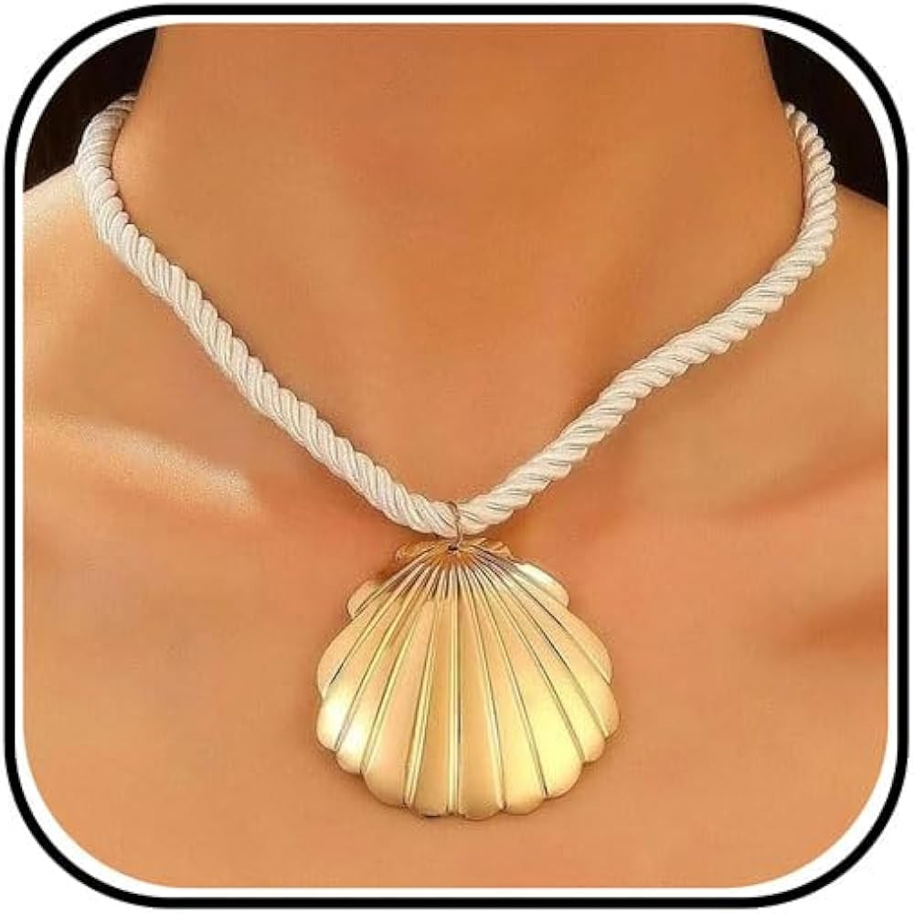 Frodete Starfish Necklace for Women Gold Shell Conch Starfish Necklaces Summer Beach Jewelry Outf... | Amazon (UK)