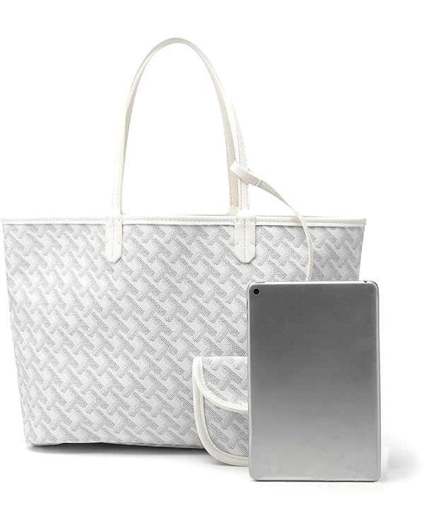 Women's Puffer Tote Handbags Purse Sets for Women Large Leather Clutch Dupes Hobo Shoulder Bag fo... | Amazon (US)