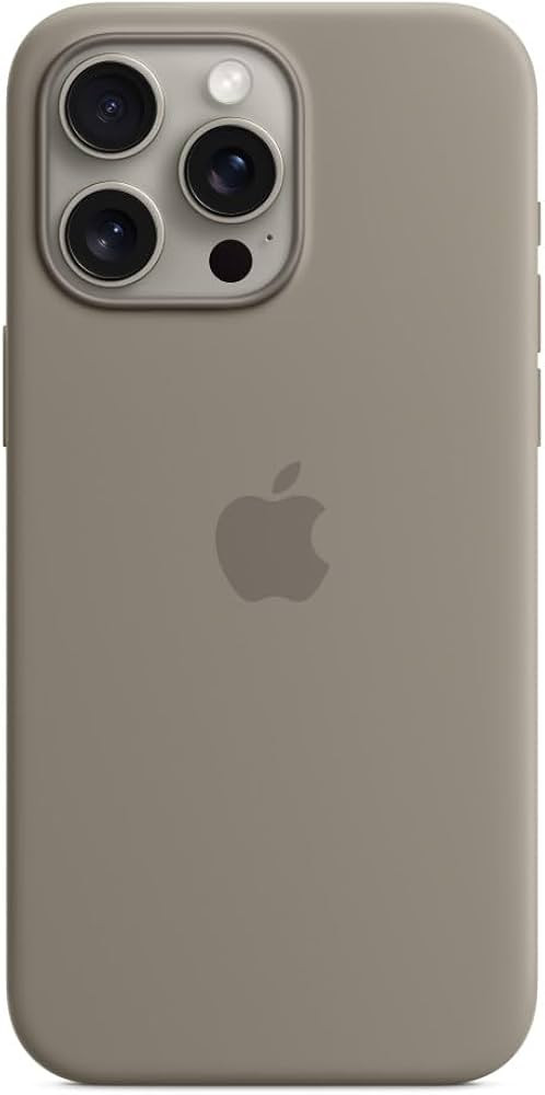 Apple iPhone 15 Pro Max Silicone Case with MagSafe - Clay ​​​​​​​ | Amazon (US)