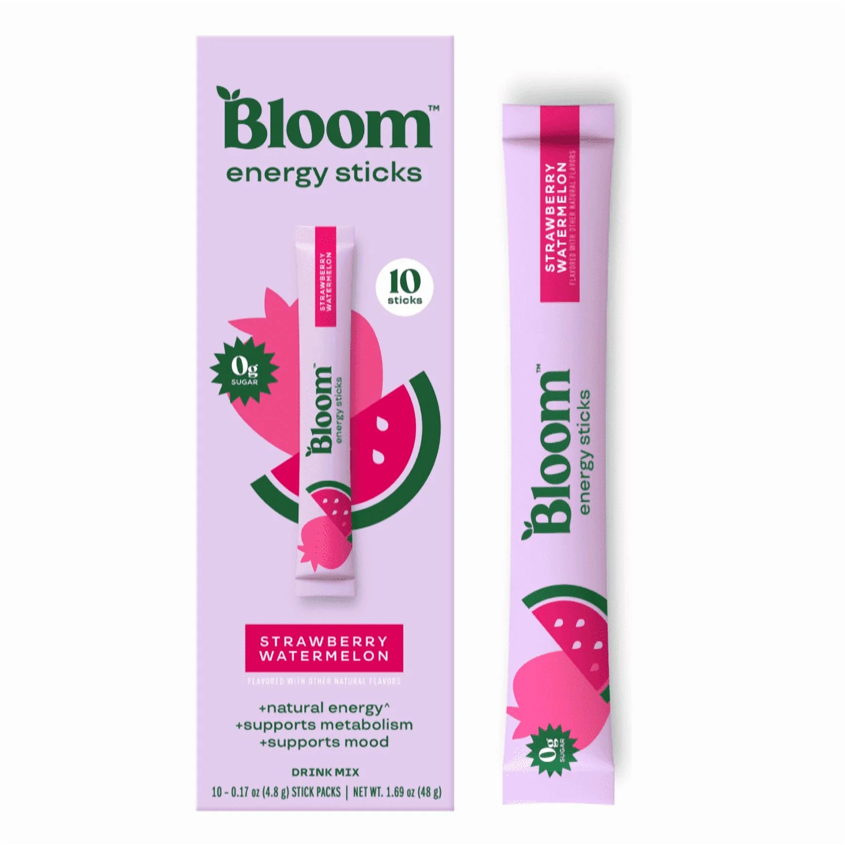 Bloom Energy Sticks - Strawberry Watermelon, 10ct | Walmart (US)