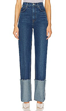 GRLFRND Sienna High Rise Big Cuff Jean in Broadway from Revolve.com | Revolve Clothing (Global)
