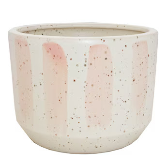 Origin 21 8.85-in W x 6.49-in H White Ceramic Indoor/Outdoor Planter | Lowe's