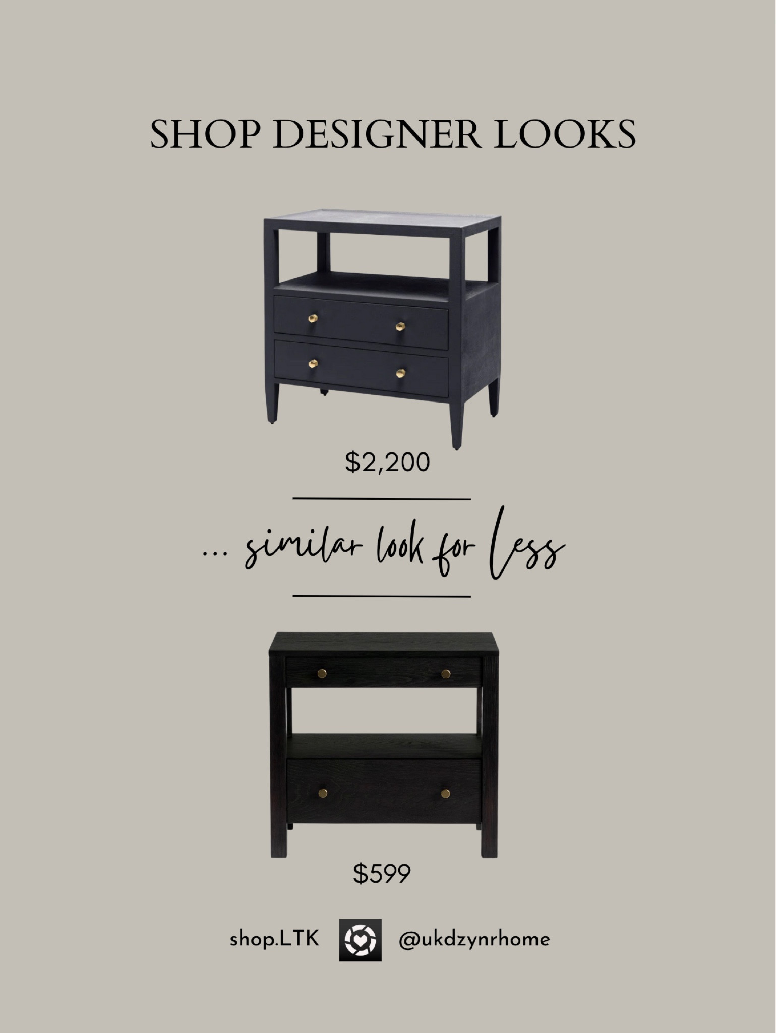 Shop Design Looks | Similar Looks for Less | Black Nightstands

Bedroom 
Home decor
Looks for Less

#LTKFind #LTKhome