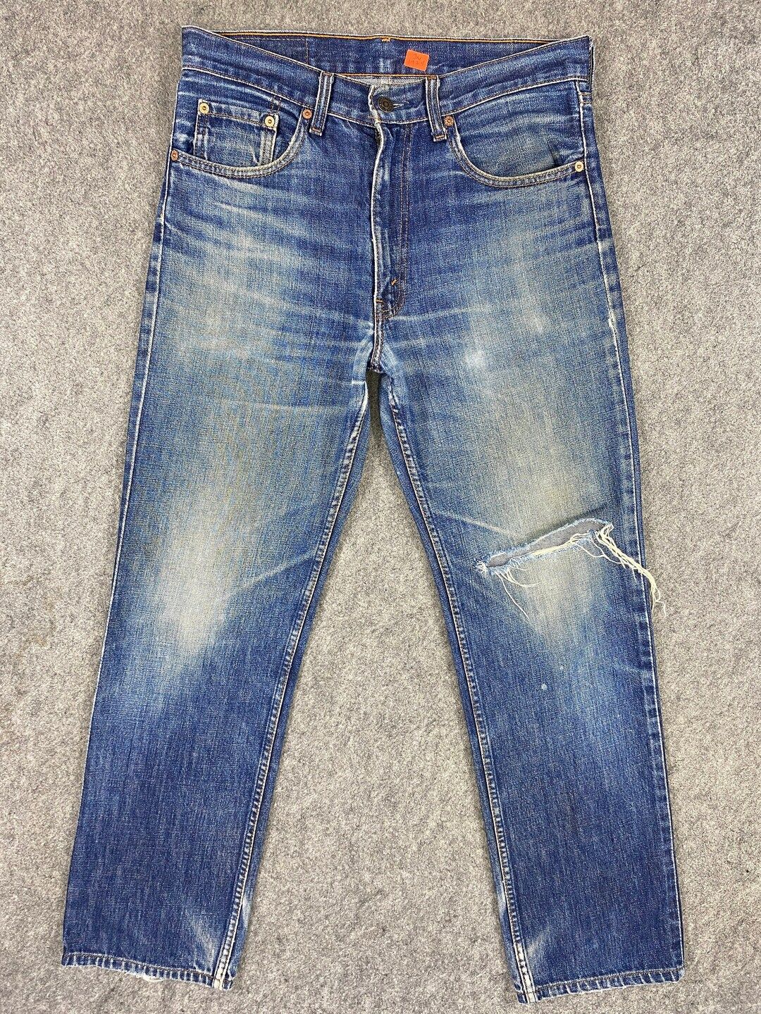 32x30.5 Vintage Levi's 506 Jeans Distressed Blue Denim Red Tab Faded Denim Grunge Style Vintage D... | Etsy (CAD)