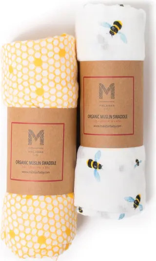 2-Pack Organic Muslin Swaddles | Nordstrom