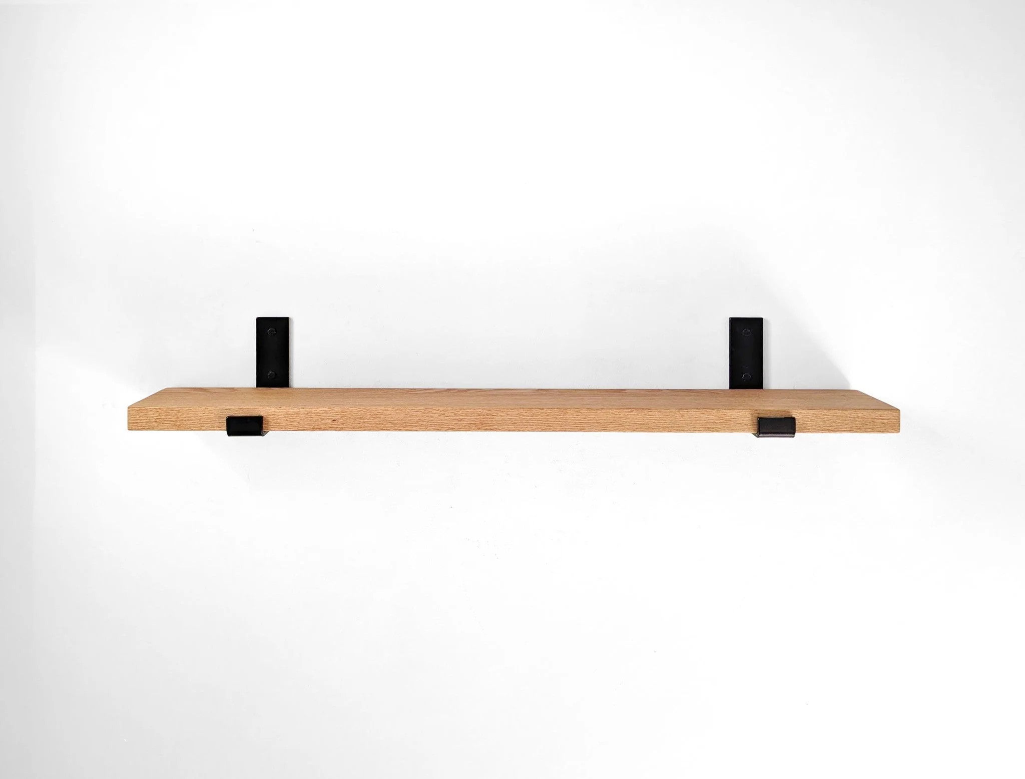 Wood Shelf - Oak Board for J Brackets (Shelf Only) | Cascade Iron Co