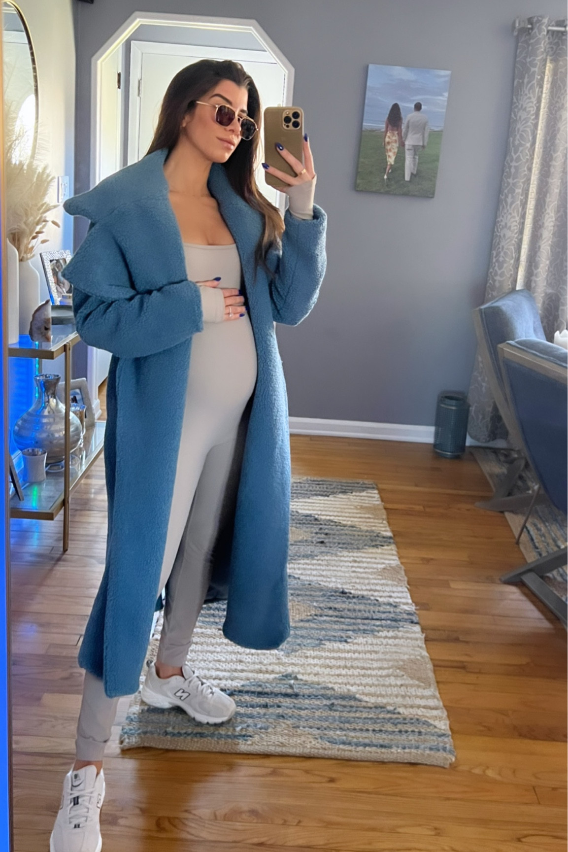 Had to buy this jacket once we found out we were having a boy💙

- Jacket is XS (so soft/stretchy material)
- Jumpsuit in Small
- Sneakers TTS
- Sunglasses are fab on everyone but great for smaller framed faces

#LTKshoecrush #LTKfit #LTKbump