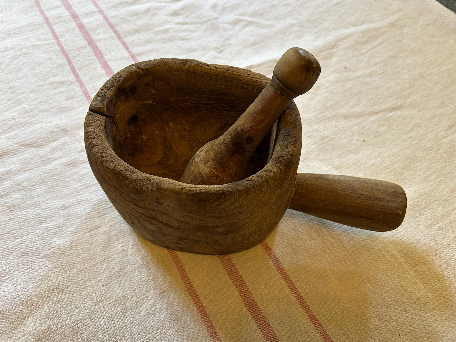 Antique French Rustic Mortar & Pestle - Etsy | Etsy (US)