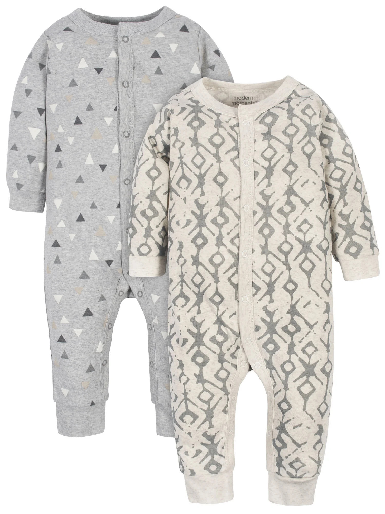 Modern Moments by Gerber Baby Boy Coveralls, 2 -Pack, Newborn-12 Months | Walmart (US)
