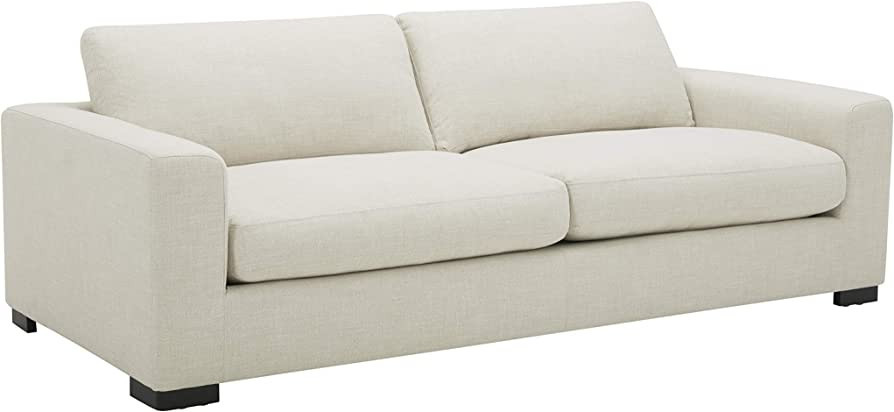 Amazon Brand - Stone & Beam Westview Extra Deep Down Filled Couch, 89"W Sofa, Cream | Amazon (US)
