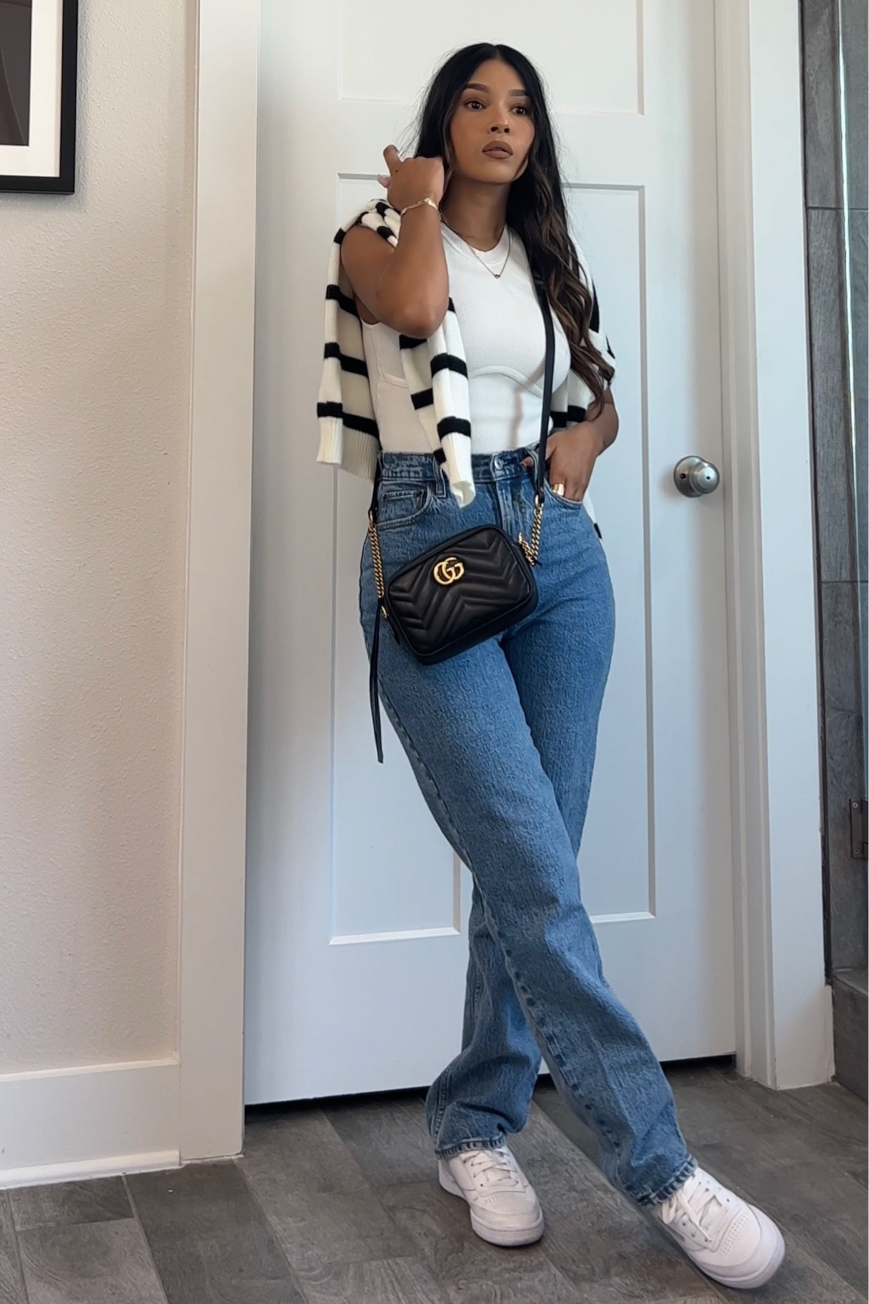 Top is old from Abercrombie. Bottoms 25 R medium wash, sweater small! 

#LTKworkwear #LTKSeasonal #LTKstyletip