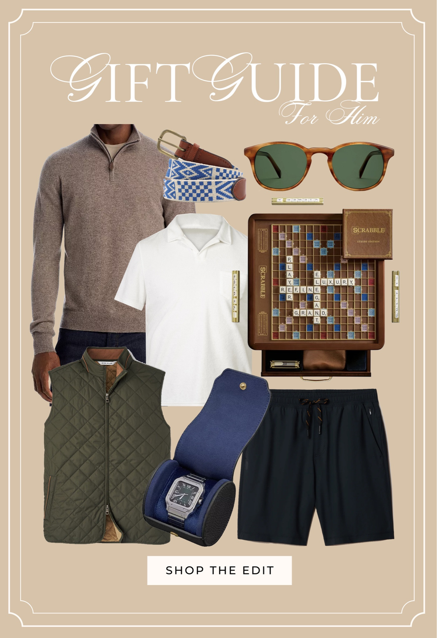 Gift guide for him. Needlepoint belt is from Smathers and Branson. 

#LTKGiftGuide #LTKHoliday #LTKMens