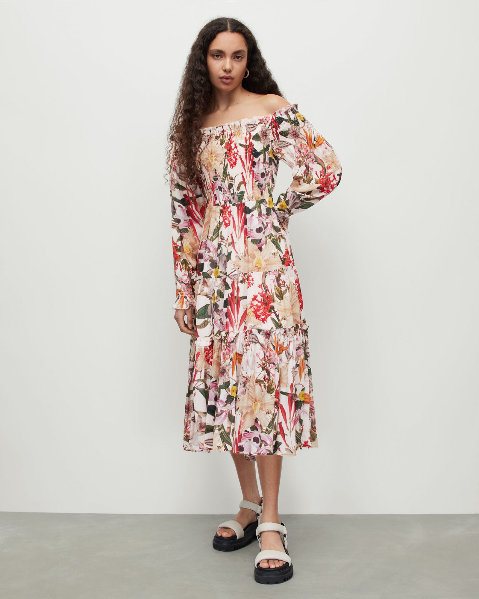 Lillemor Leondra Floral Maxi Dress | AllSaints UK