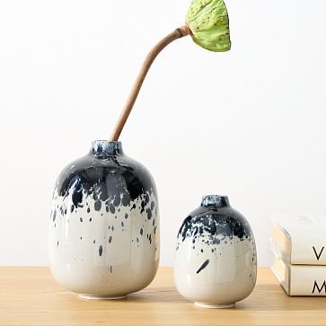 Splatter Glaze Ceramic Vases | West Elm (US)