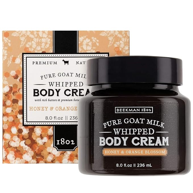 Beekman 1802 - Whipped Body Cream - Honey & Orange Blossom - Goat Milk Body Butter, Daily Hydrati... | Amazon (US)