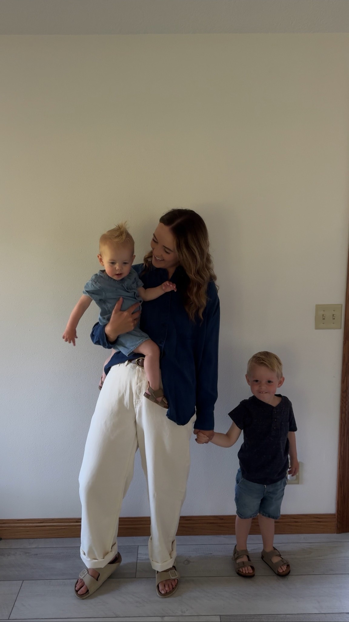 Church outfits - my top is Jcrew but sold out in this wash. 

#LTKFamily #LTKBaby #LTKStyleTip