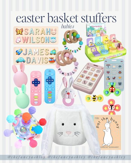 Easter basket stuffer ideas for babies. All of these are from Amazon so you can easily order them and have them within a couple days and order early because Easter is early this year.

#LTKbaby #LTKSeasonal #LTKfindsunder50