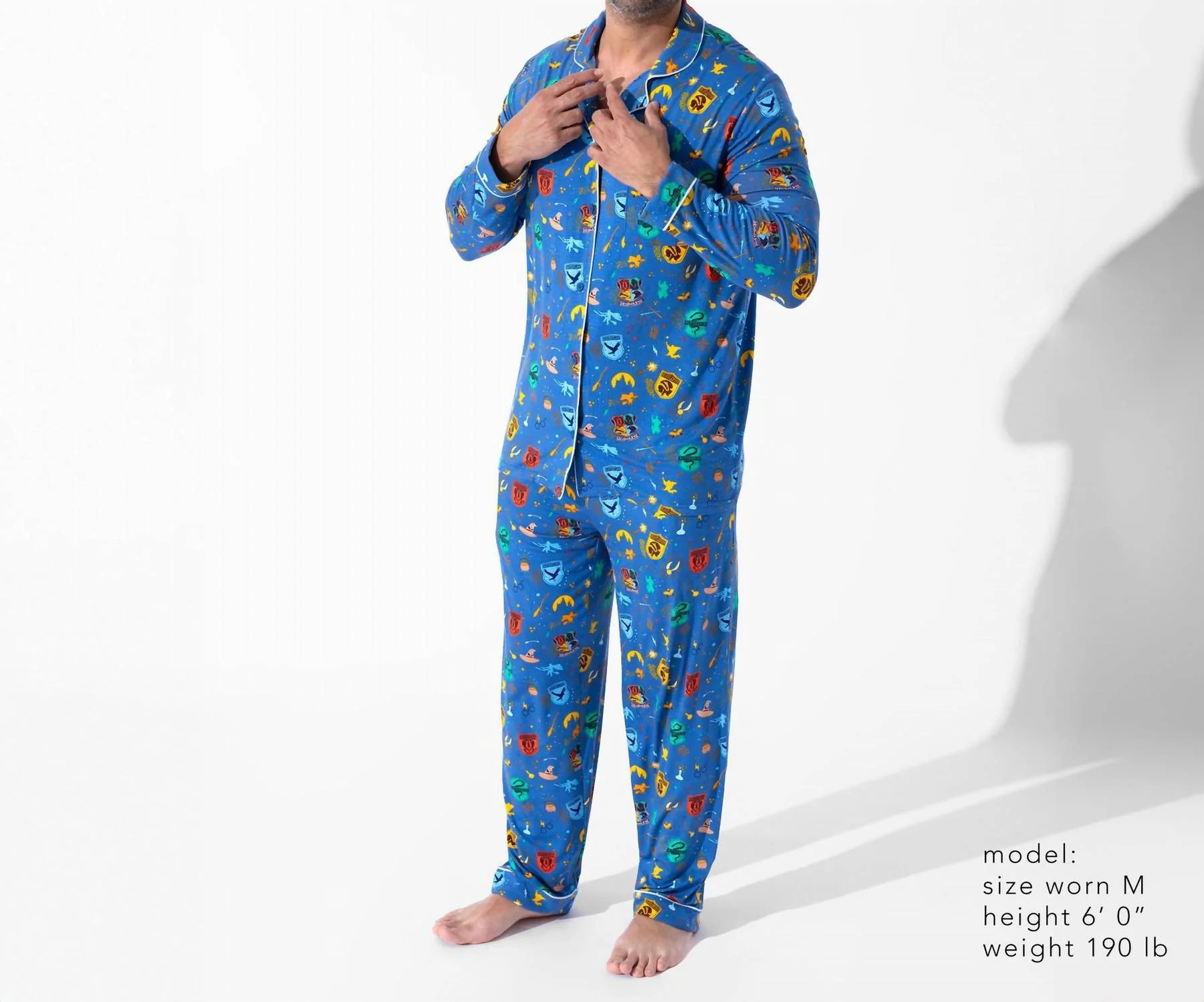 Men's House Pride Bamboo Pajama Set In Blue | Shop Simon