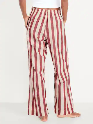 High-Waisted Poplin Pajama Pant | Old Navy (US)