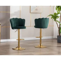 Ludka Swivel Adjustable Height Bar Stool | Wayfair North America