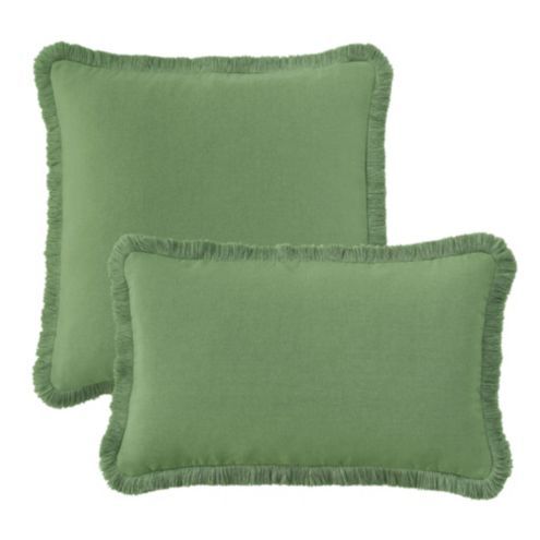 Everyday Linen Fringed Pillow | Ballard Designs, Inc.