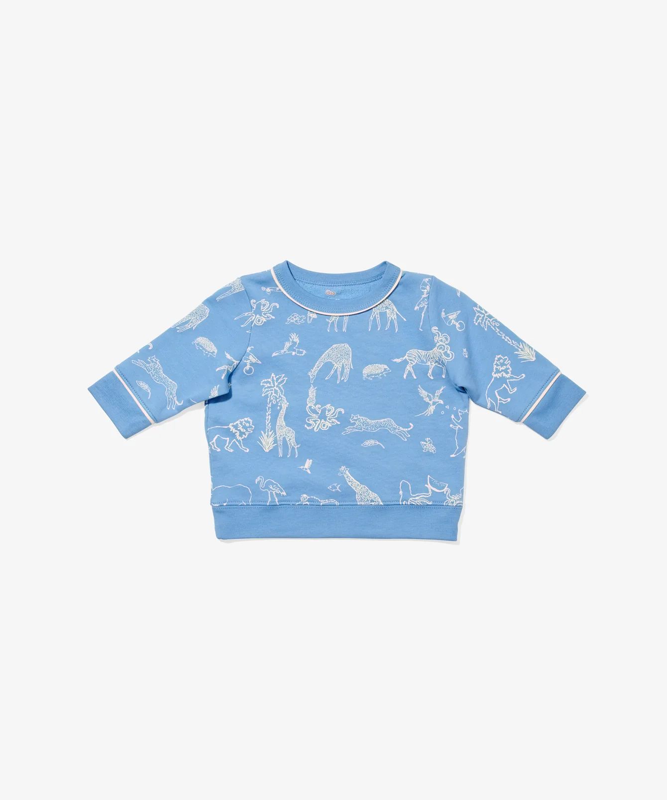 Super-Comfortable Ocean Animal Parade Baby Sweatshirt | Oso and Me | Oso & Me