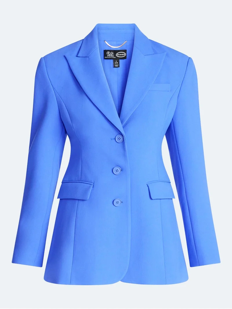 Devil Wears Prada Scoop Collection Women's and Women’s Plus Single Breasted Blazer, Sizes XS-4X | Walmart (US)