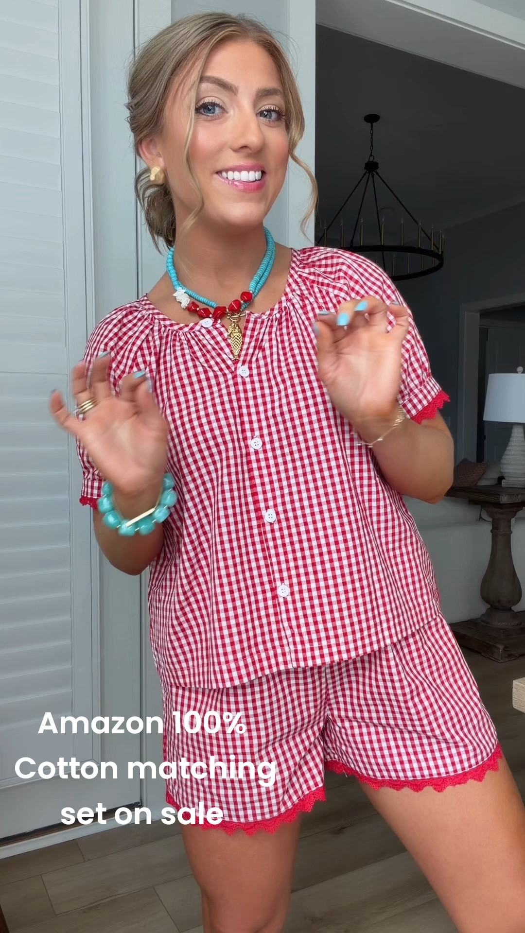 🚨 PRIME DAY DEAL ALERT 🚨 This adorable red gingham matching set is officially the lowest price I’ve seen! ❤️🤍

Made from 100% cotton and perfect for everything from summer errands to backyard BBQs, this set is lightweight, breathable, and so comfortable. The sweet scalloped trim gives it the cutest feminine touch, and it comes in several color options if red gingham isn’t your style.

If you’ve been eyeing this one, now is definitely the time to grab it while Prime Day deals are live!

#AmazonFashion #PrimeDayDeals #AmazonFinds #MatchingSet #SummerStyle #GinghamStyle #AffordableFashion #AmazonPrimeDay #CasualSummerOutfit #EverydayStyle #FashionFinds #SummerOutfitIdeas

#LTKootd #LTKPetite #LTKSaleAlert