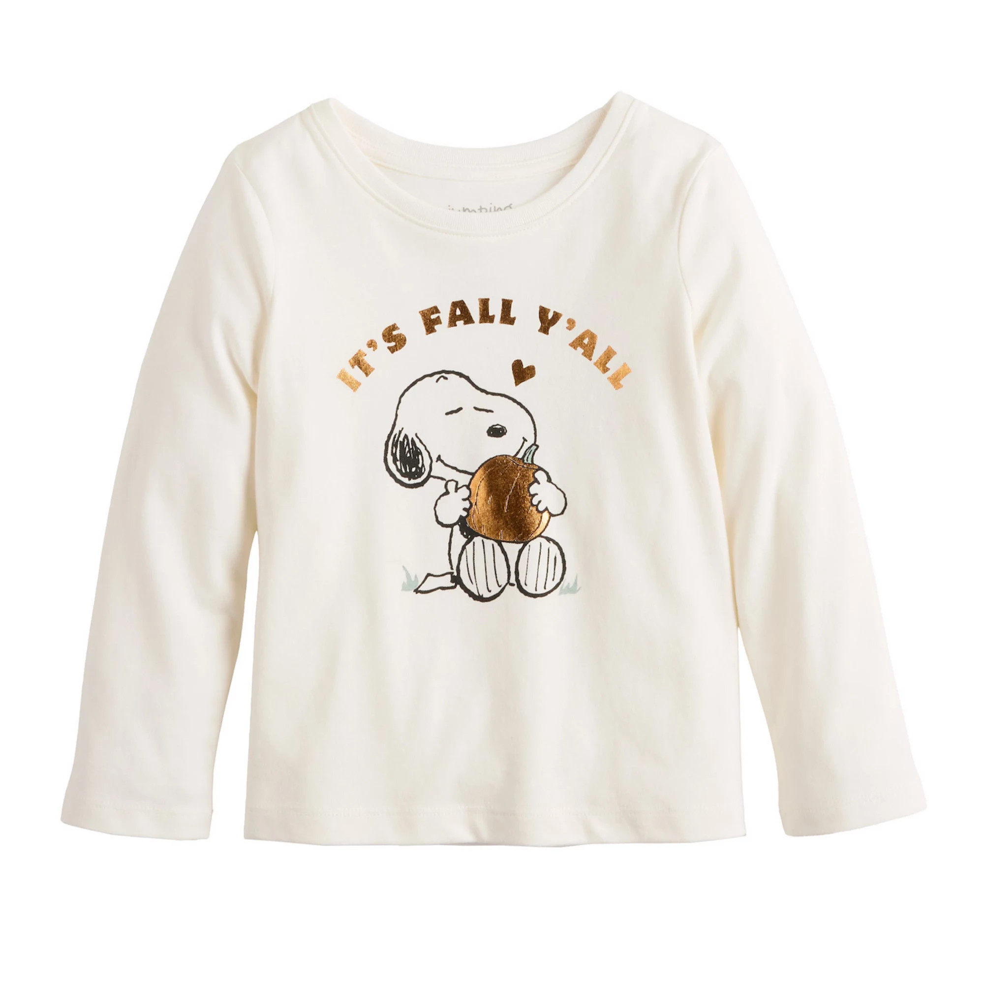 Baby & Toddler Girls Jumping Beans® Peanuts CORE Snoopy Fall Long Sleeve Tee | Kohl's