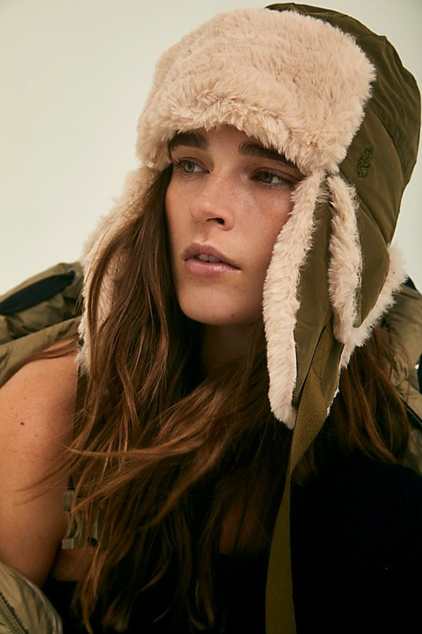 Movement Faux Fur Trapper by FP Movement at Free People, Army, One Size | Free People (Global - UK&FR Excluded)