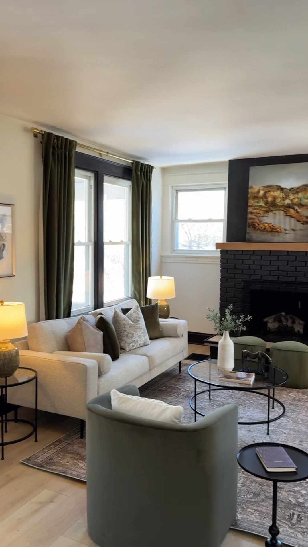 Olive is the anchor here🤍

Modern living room -we keep the base neutral and let one color do the work. Everything linked.

#LTKSaleAlert #LTKOver40 #LTKHome