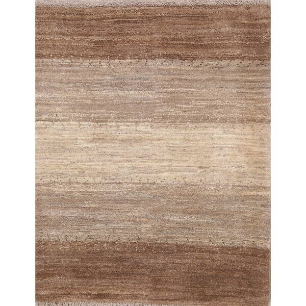 Handmade Wool Striped Gabbeh (Zolanvari) Shiraz Persian Area Rug - 3'9" x 3'0" | Bed Bath & Beyond