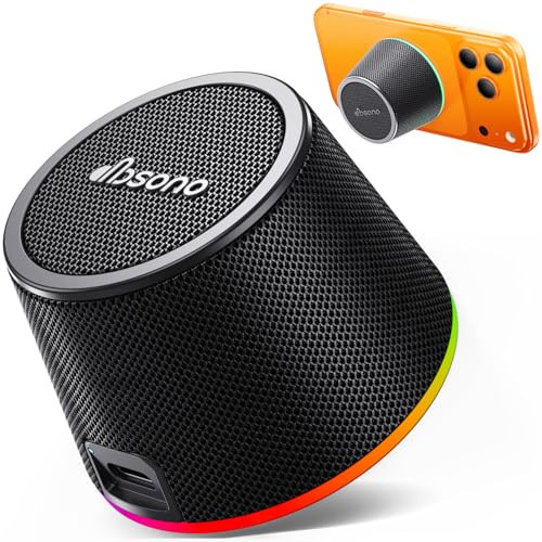 Bluetooth Speaker Stocking Stuffers for Teens: White Elephant Gifts for Adults Men Women, Loud Sound Portable Speaker with Color Light Phone Stand, Christmas Birthday for Boy Girls Trendy Stuff Gadget | Amazon (US)