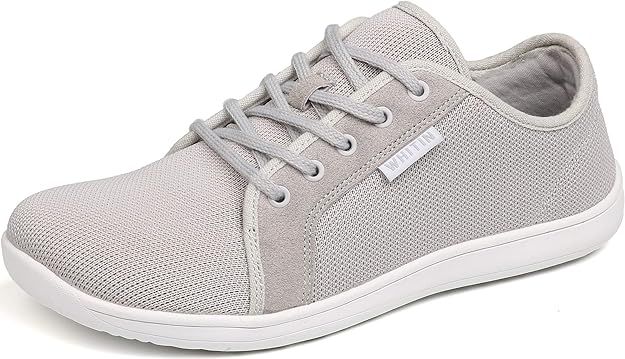 WHITIN Women's Knit Barefoot Minimalist Sneakers- Lace Up Wide Fit | Amazon (US)