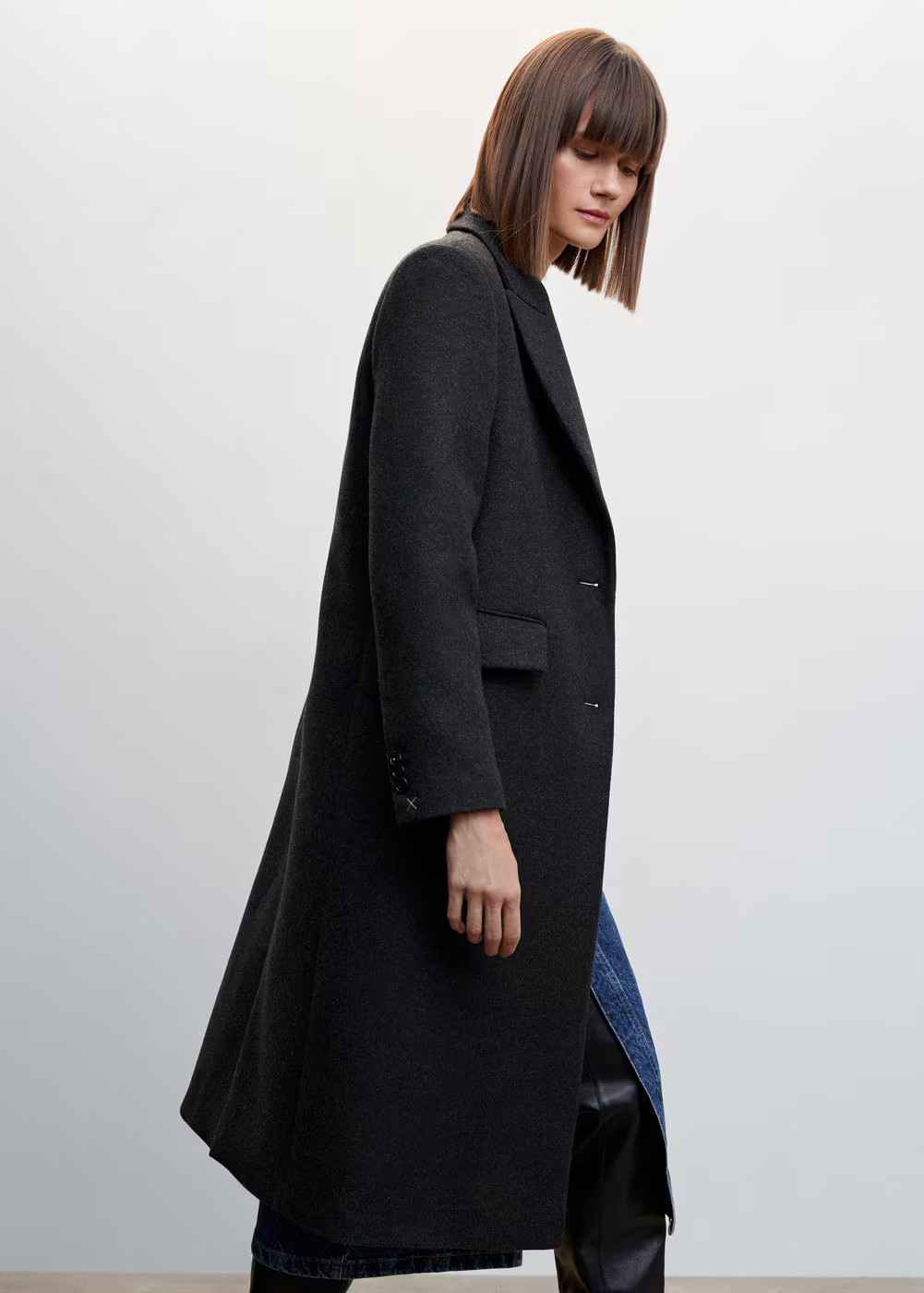 Tailored wool coat | MANGO (US)