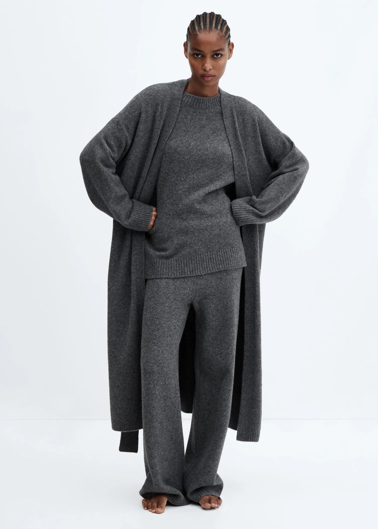 Oversize knit cardigan -  Women | Mango USA | MANGO (US)