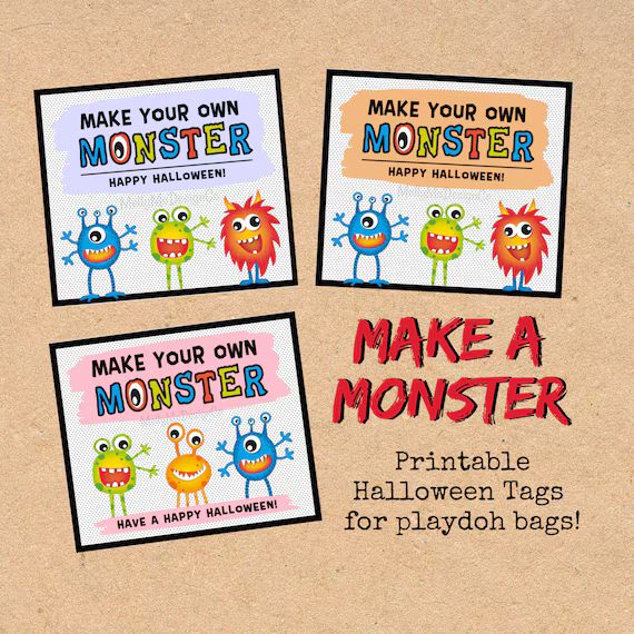 Make Your Own Monster Tag - Etsy | Etsy (US)