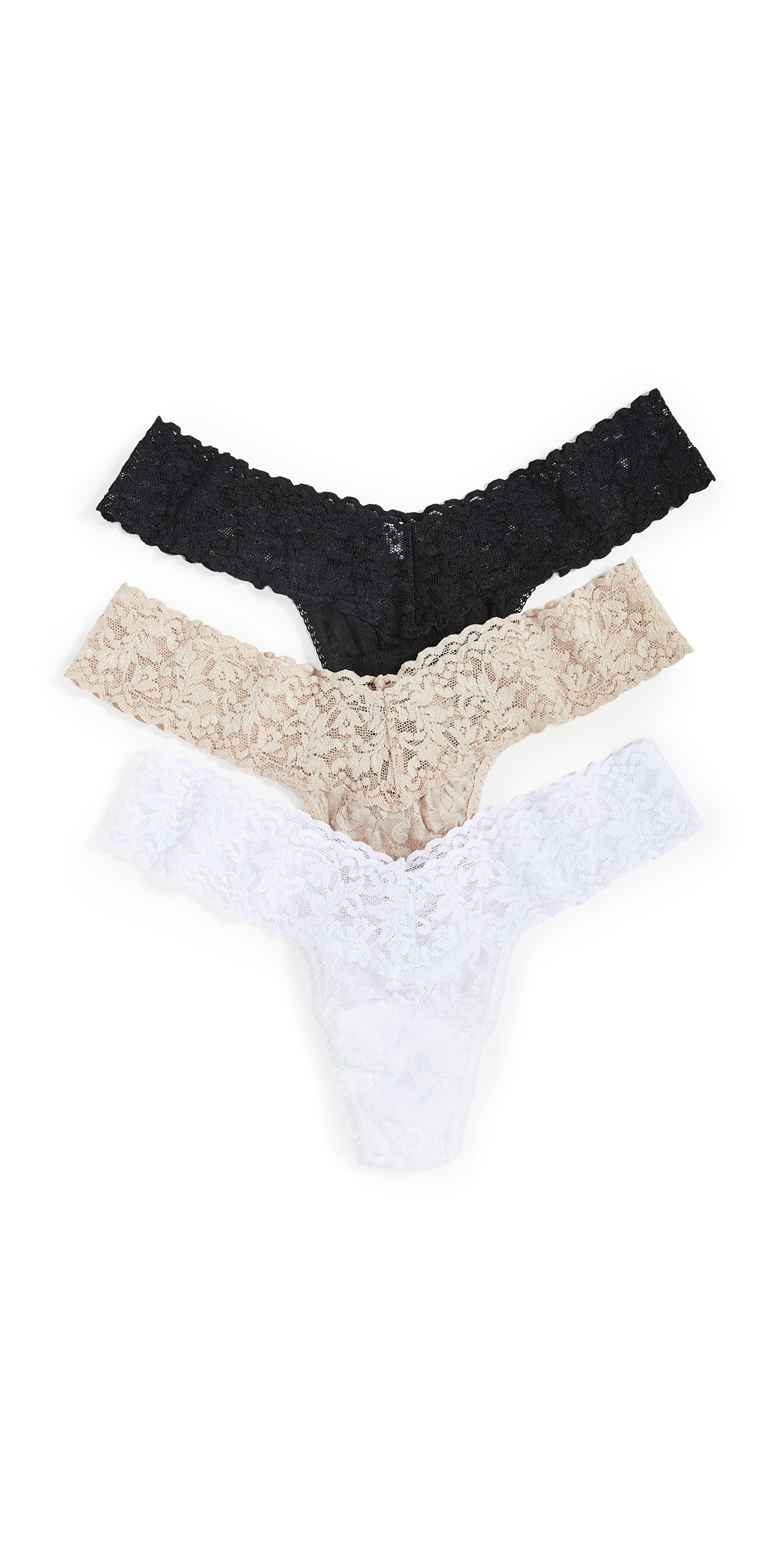 Hanky Panky Signature Lace Low Rise Thong 3 Pack Multi One Size | Shopbop