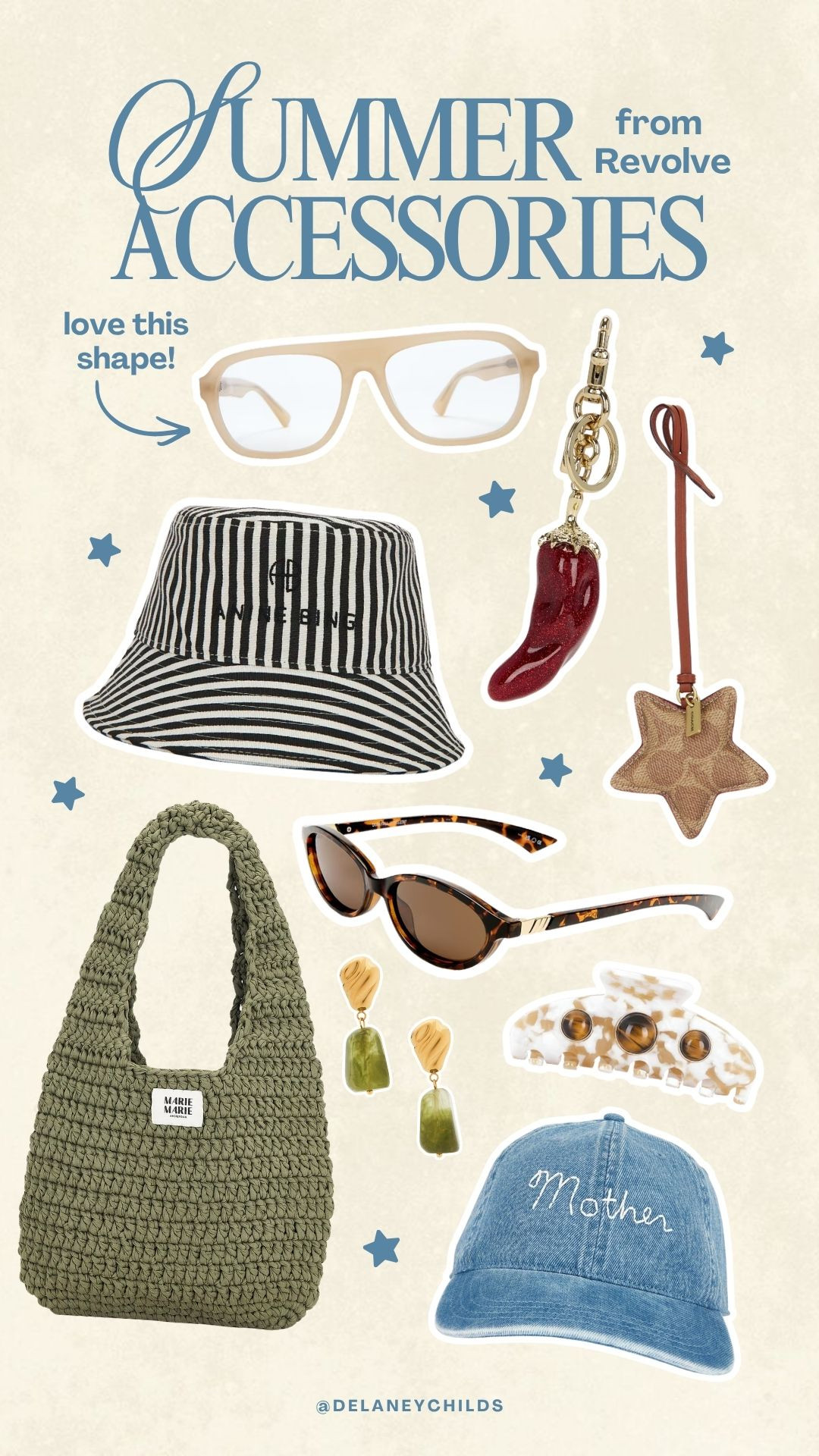 summer accessories from Revolve 

 #LTKdayinmylife #LTKgrwm #LTKootd